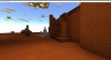 A veiw of the red sand islands desert temple.