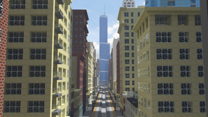 Looking North over L tracks towards Trump Tower