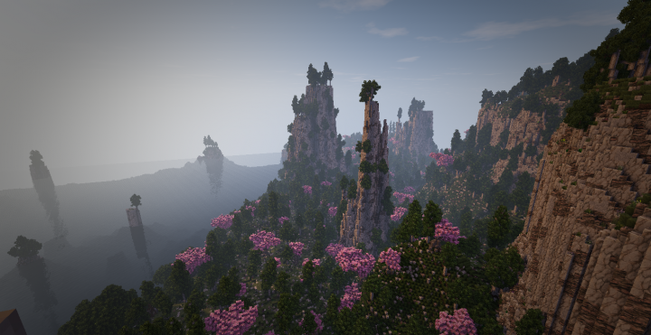 A lake view from the mesa mountain cliffs