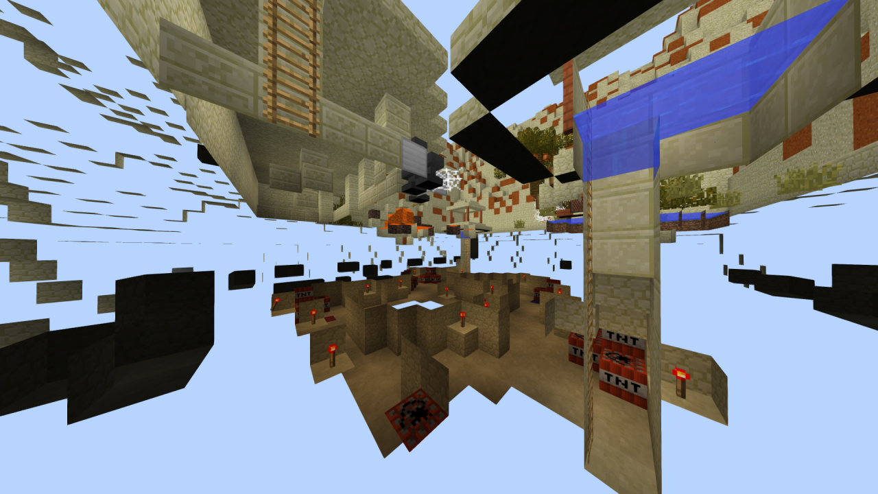 Desert PVP/Paintball arena Minecraft Map