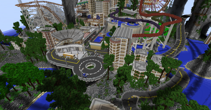 Bus Station and roads