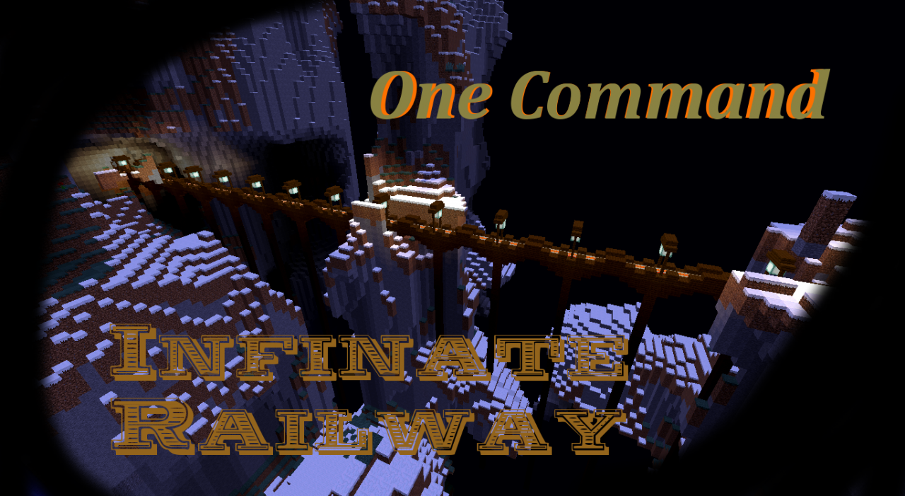 One Command - Infinite Railway Minecraft Map