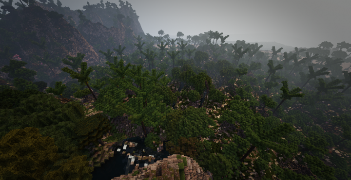 From the top of a water fall and below a swift moving river that over time has cut through the rocky ground