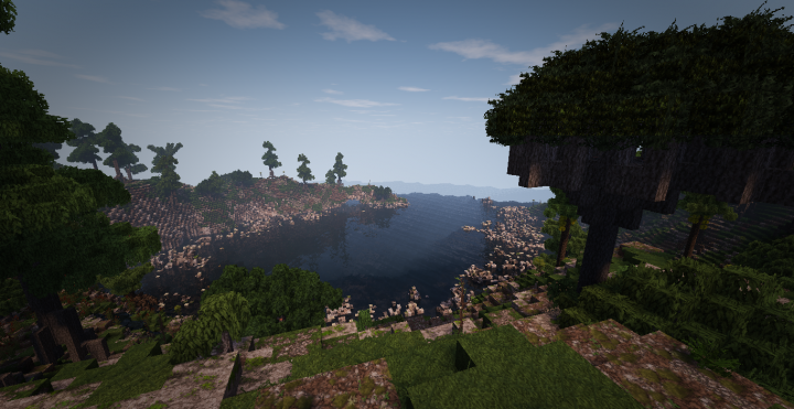 A look down on the cove, to the right a dragonblood tree