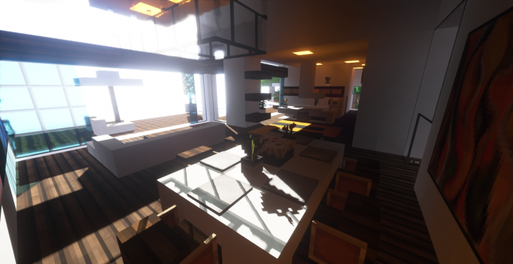 Living and Dining areas