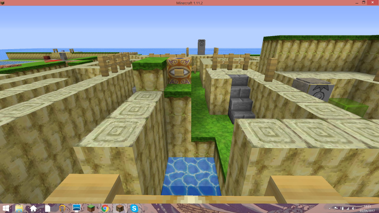 Maze and Harrow island Minecraft Map