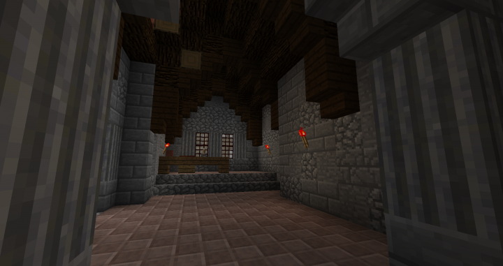 Townhall in the bailey, used for administrative duties for the surrounding area.