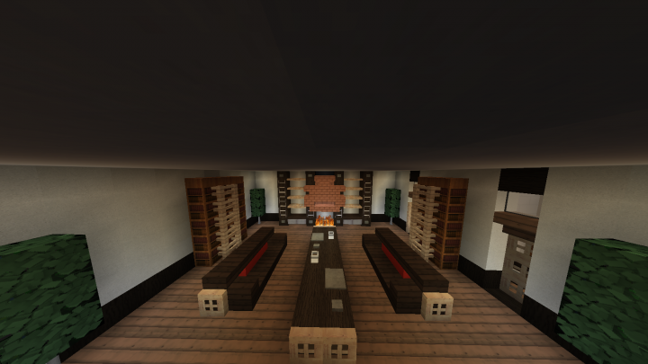 Upstairs seating area