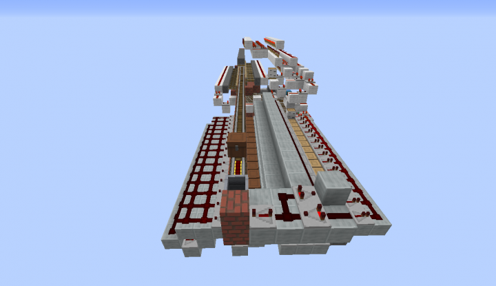 Overview of station, bare redstone