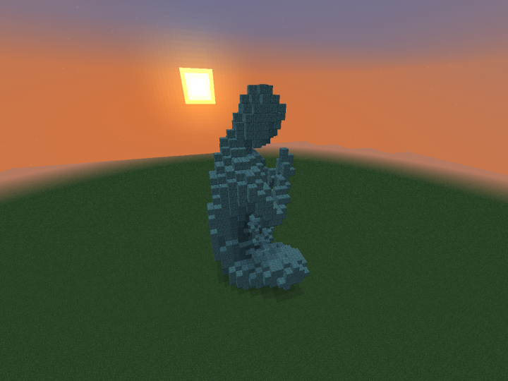 Meditating Water Statue Minecraft Map