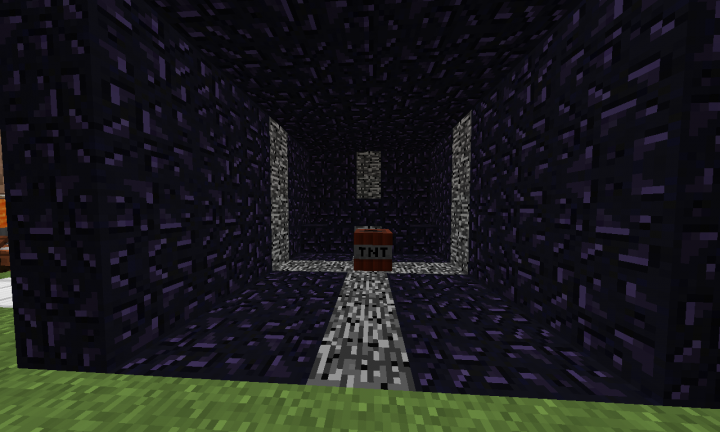 BOOM ROOM place the TNT in the middle for it to explode