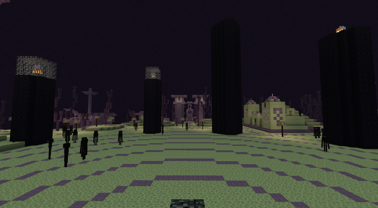 END SPAWN + AREA FIGHT ENDERDRAGON FOR THE SERVER Minecraft Map