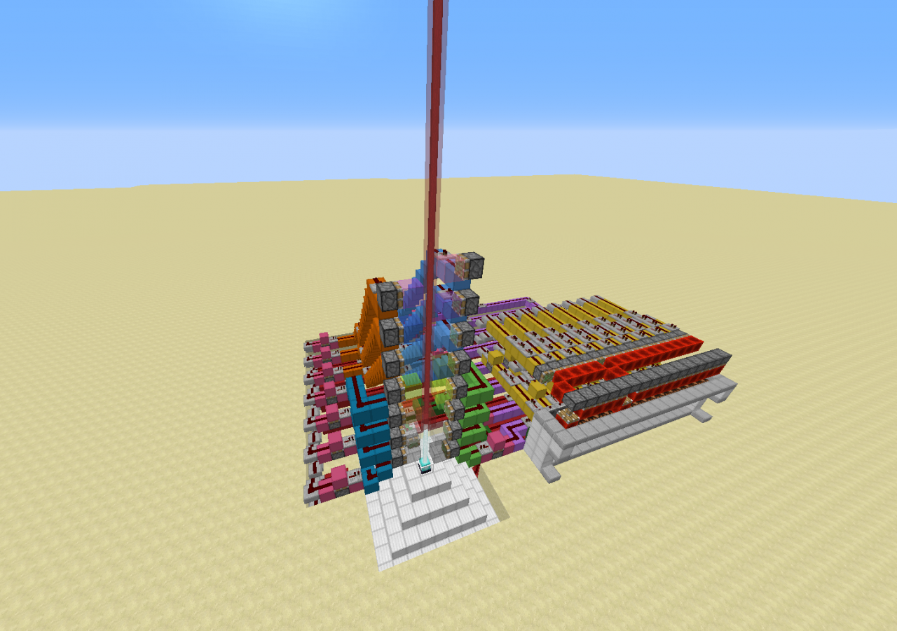 Not so compact Redstone Beacon Color Swapper! Minecraft Map