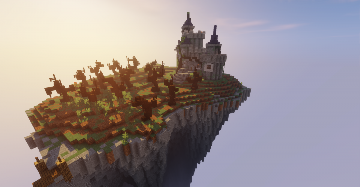 Floating Island with Witch and Mage towers Minecraft Map