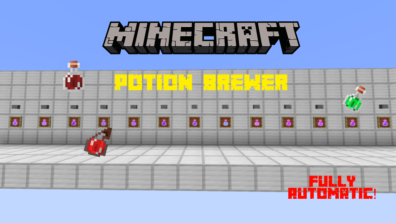 Fully Automatic Potion Brewer 1.12 Minecraft Project