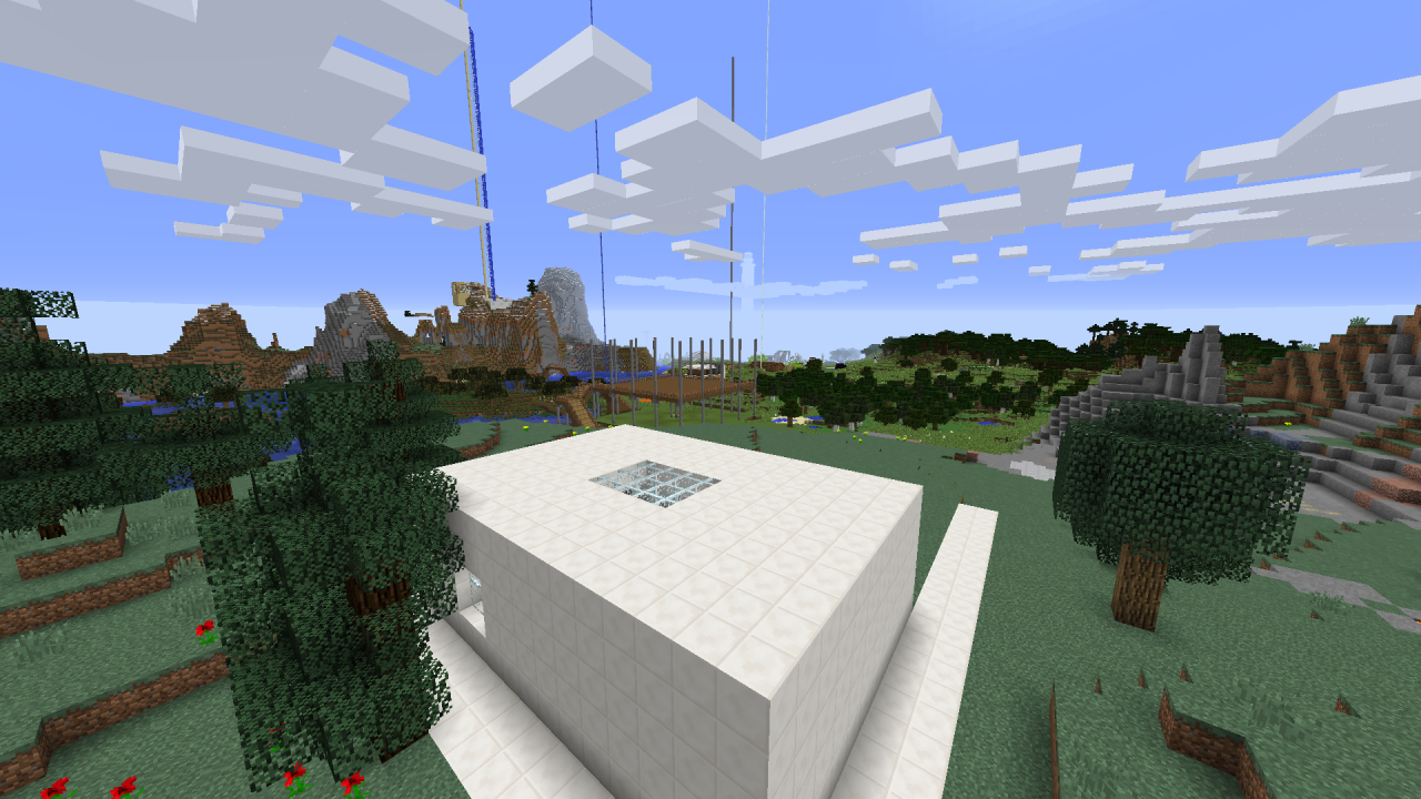 A map full of different buildings Minecraft Map