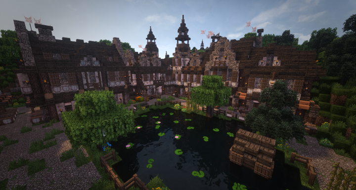 Library And New Houses