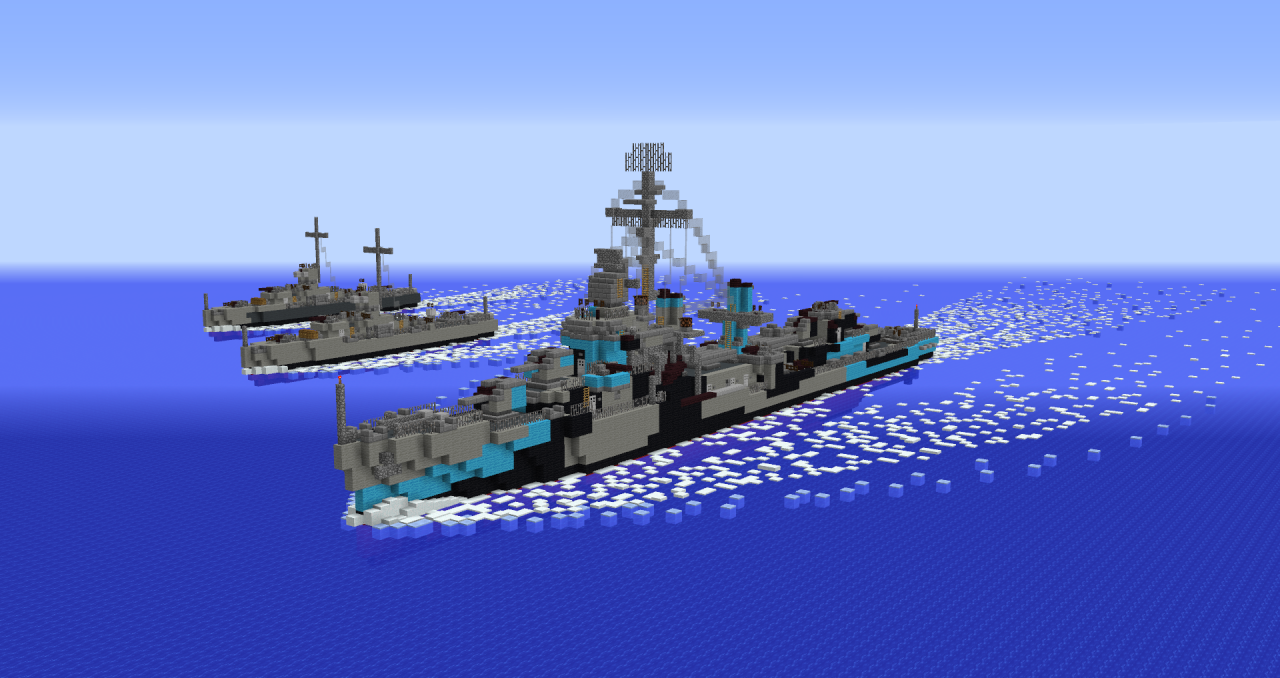 USS Fletcher Class Destroyer Minecraft Map