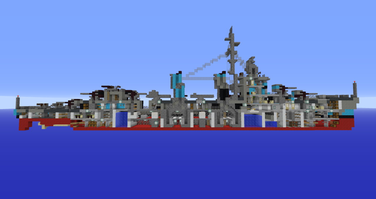 USS Fletcher Class Destroyer Minecraft Map