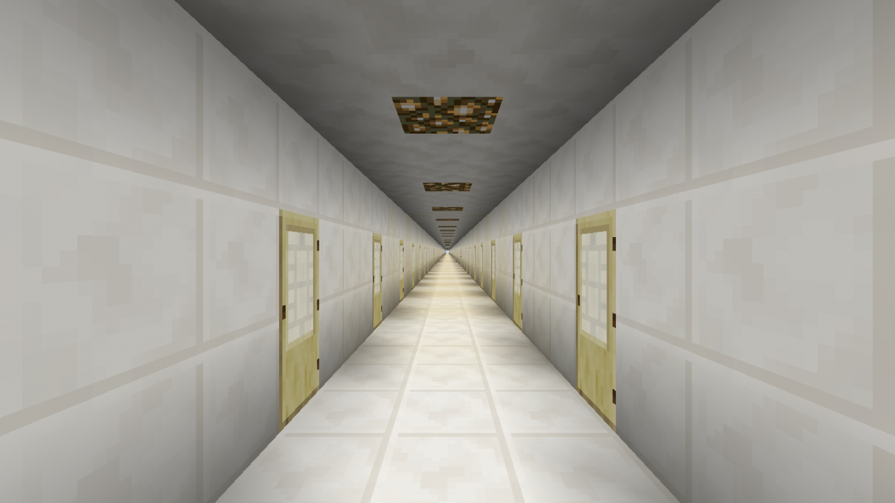 The infinite rooms's corridors Minecraft Project