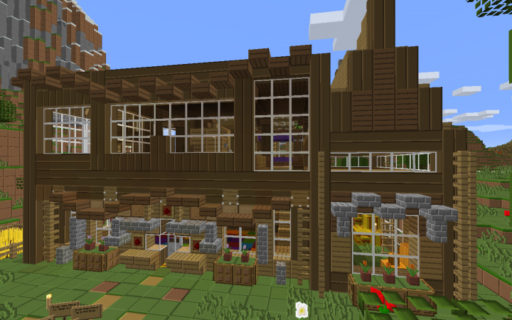 Rustic Redstone House Minecraft Map
