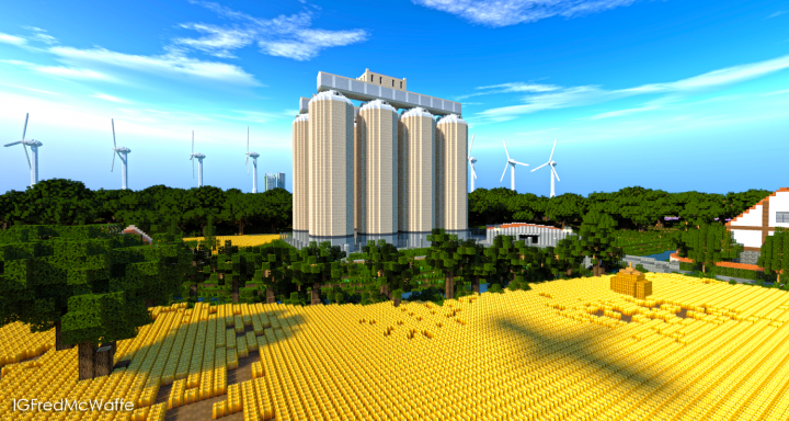 St Joseph Grain Silos Republic Of Union Islands Minecraft Map