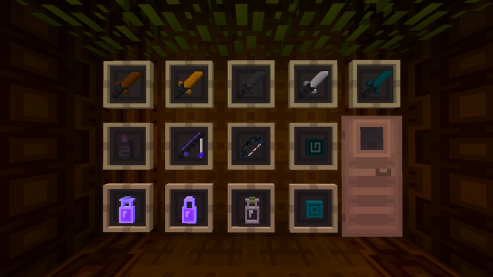 swords and other pvp related items