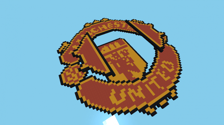 Minecraft Tutorial How To Build The Manchester United Logo