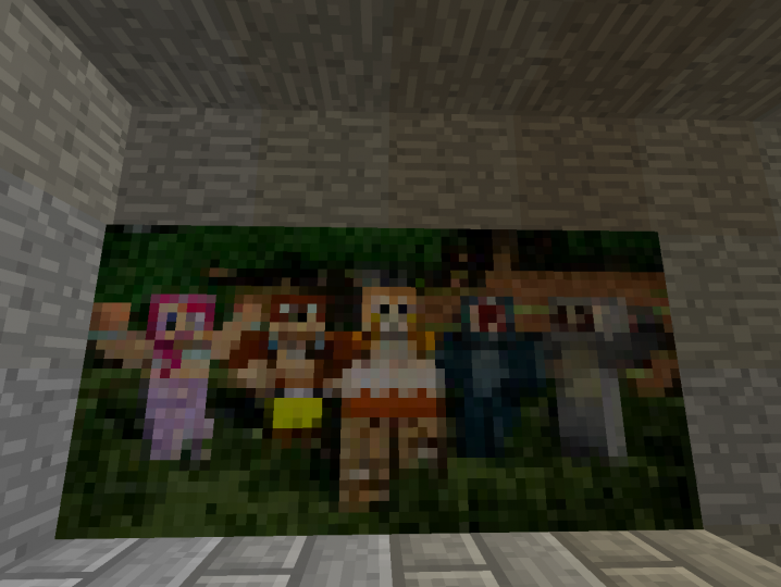 Stampy w friends painting.