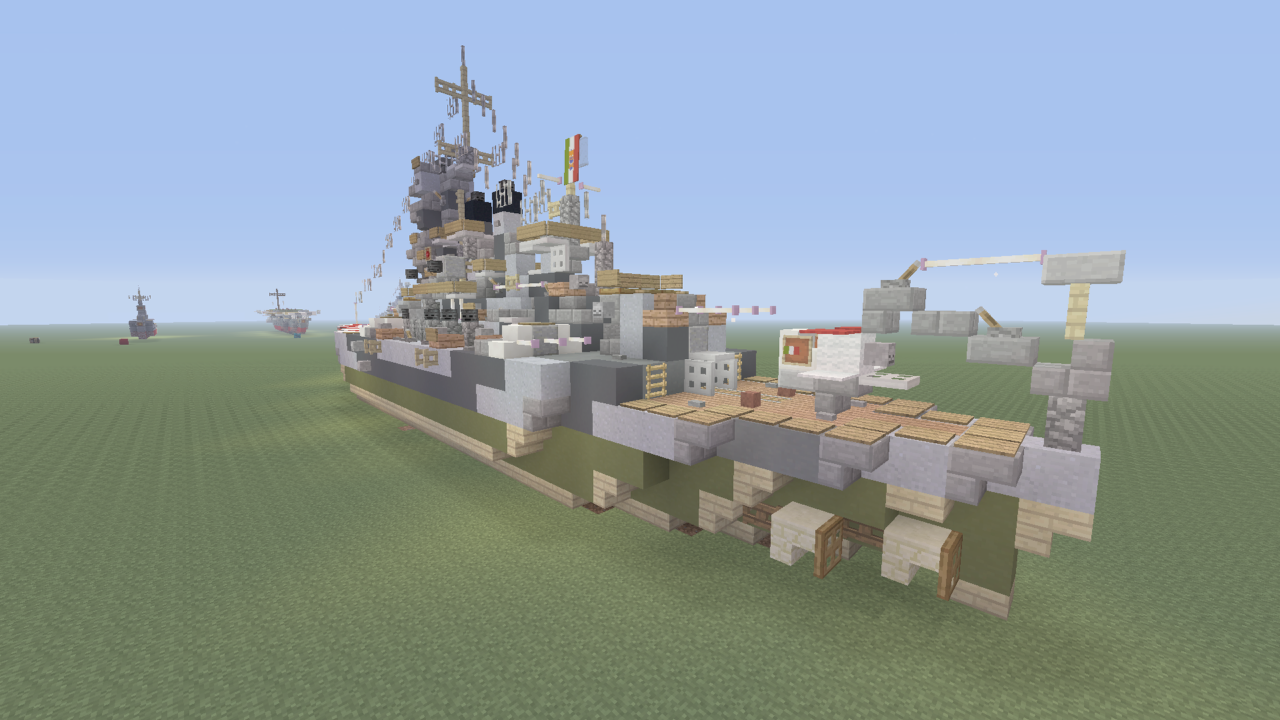 RMN Littorio battleship bathtub build Minecraft Map
