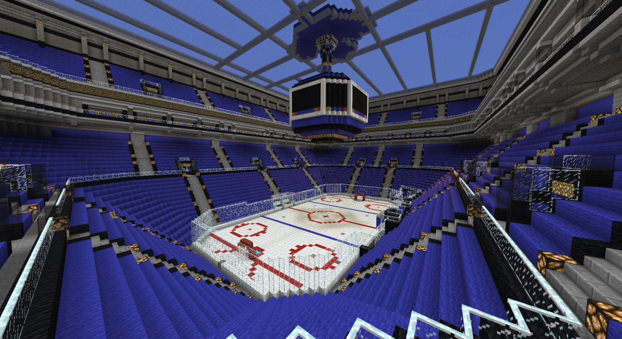 Full Size Hockey Arena Minecraft Map