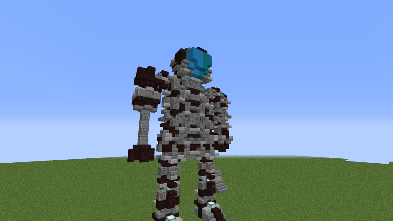 Robot Statue With Bowmanimmortal Minecraft Map