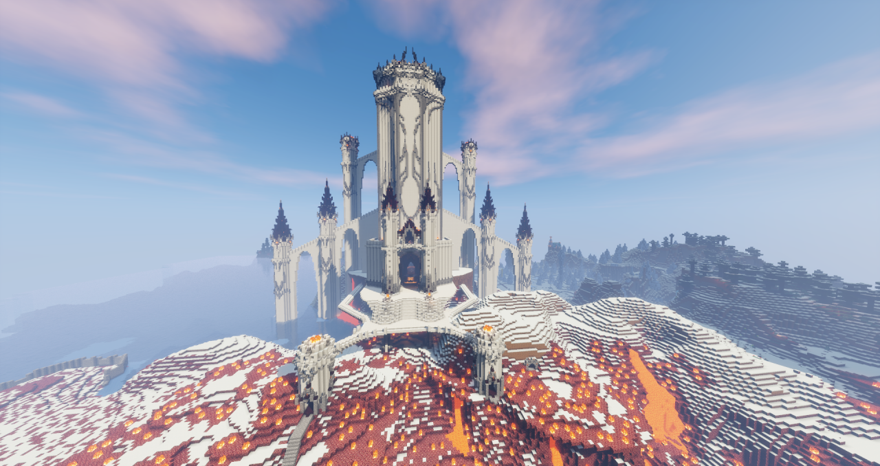 Huge ass fantasy fortress Minecraft Map