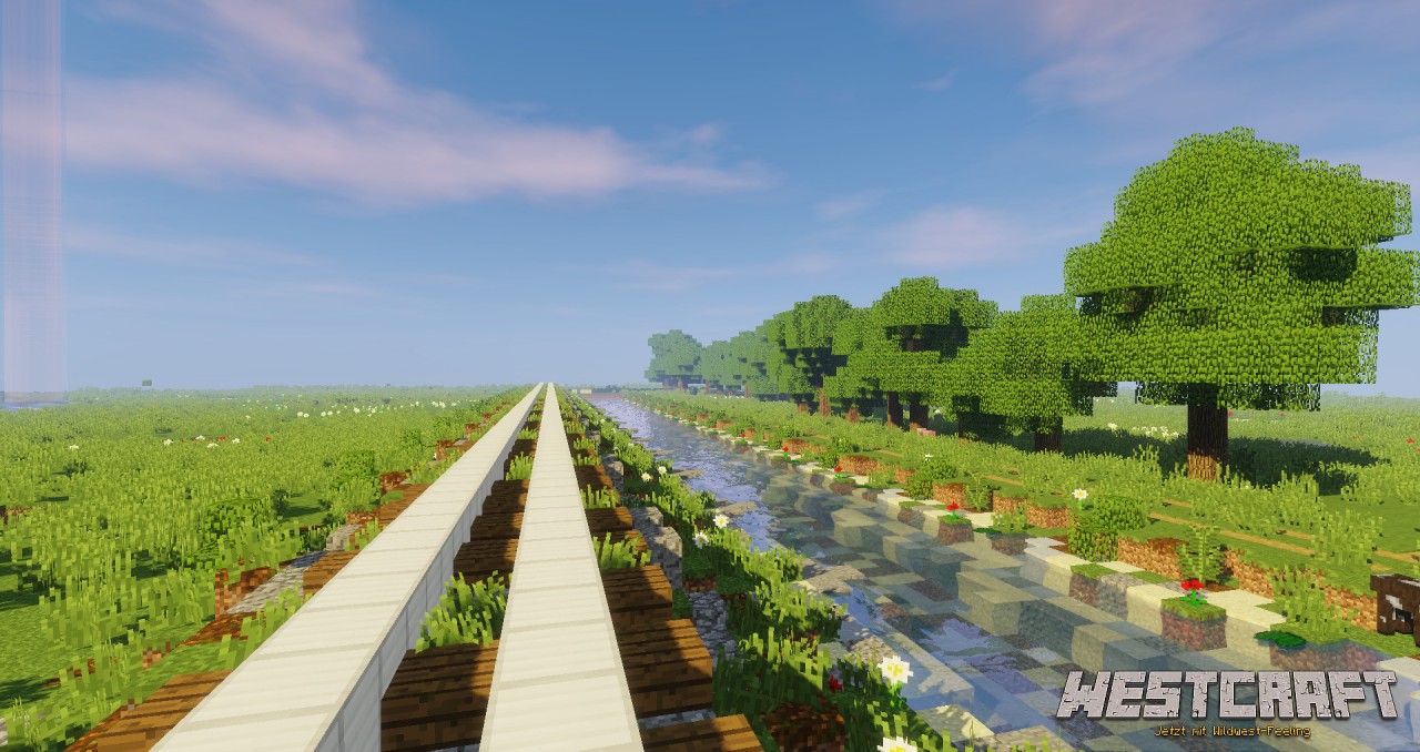 Rails and River Minecraft Map