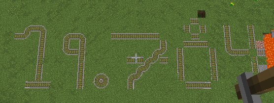19,784 on tracks Minecraft Map