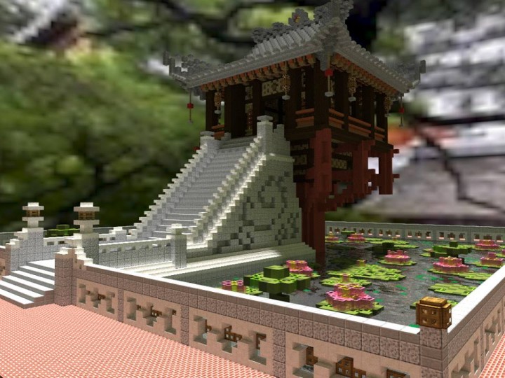 Chùa một cột Minecraft Map