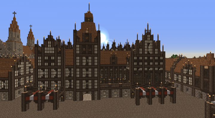 Medieval town hall Minecraft Project