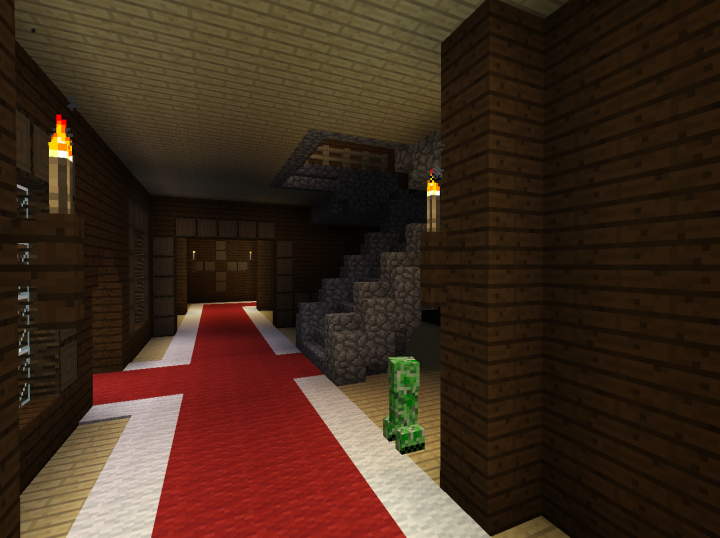 Woodland Mansion with Mobs Minecraft Map