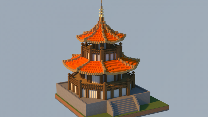 Chinese style building Minecraft Map