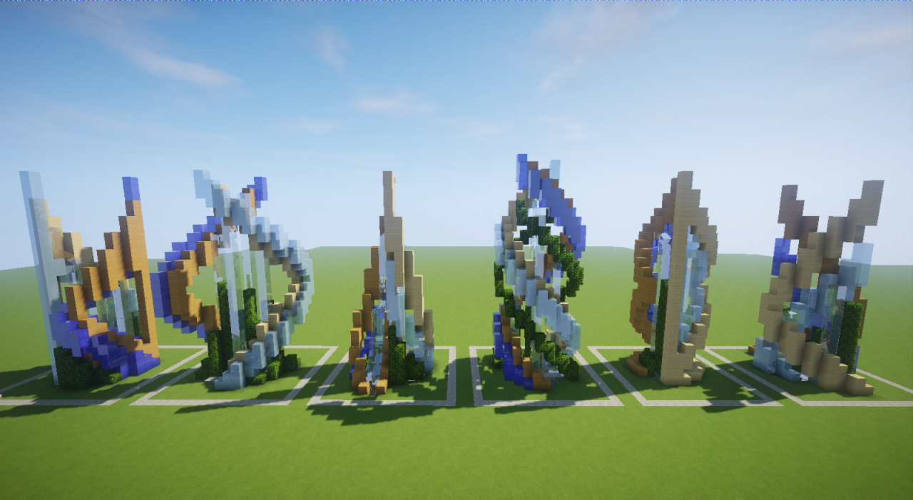 Futuristic Fountains Bundle (Download) Minecraft Map