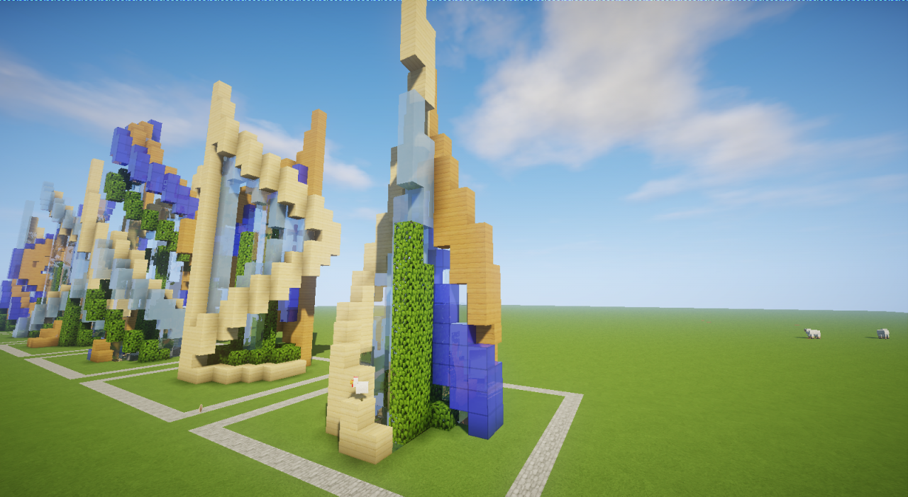 Futuristic Fountains Bundle (Download) Minecraft Map