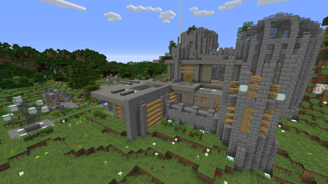 Modern Concrete Castle Minecraft Map