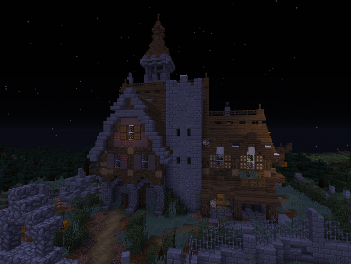 Haunted Manor / Medieval Villa 1.12.x Minecraft Project