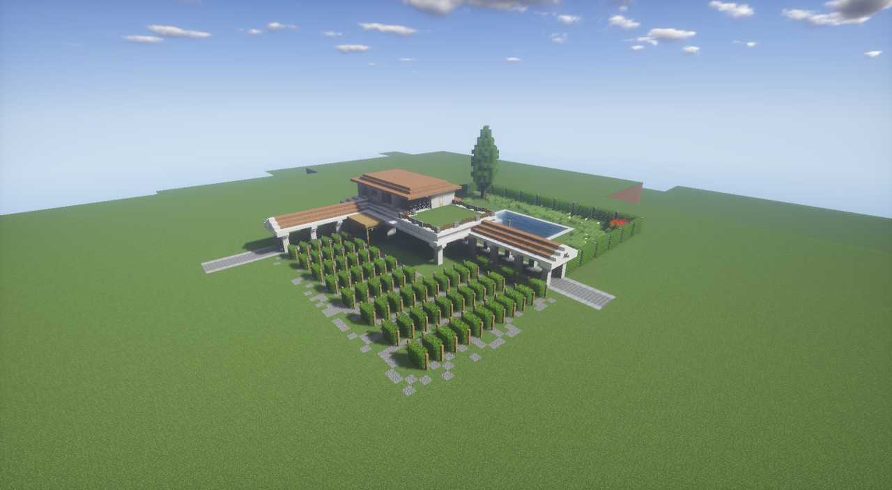 Minecraft wine house + cinematic shots 001 [Download] Minecraft Map
