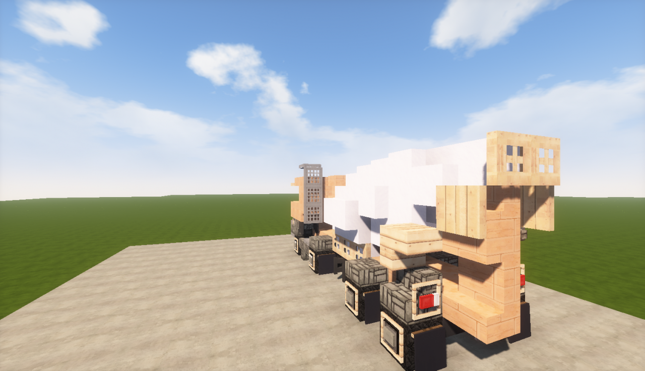 Cement mixer truck Minecraft Map
