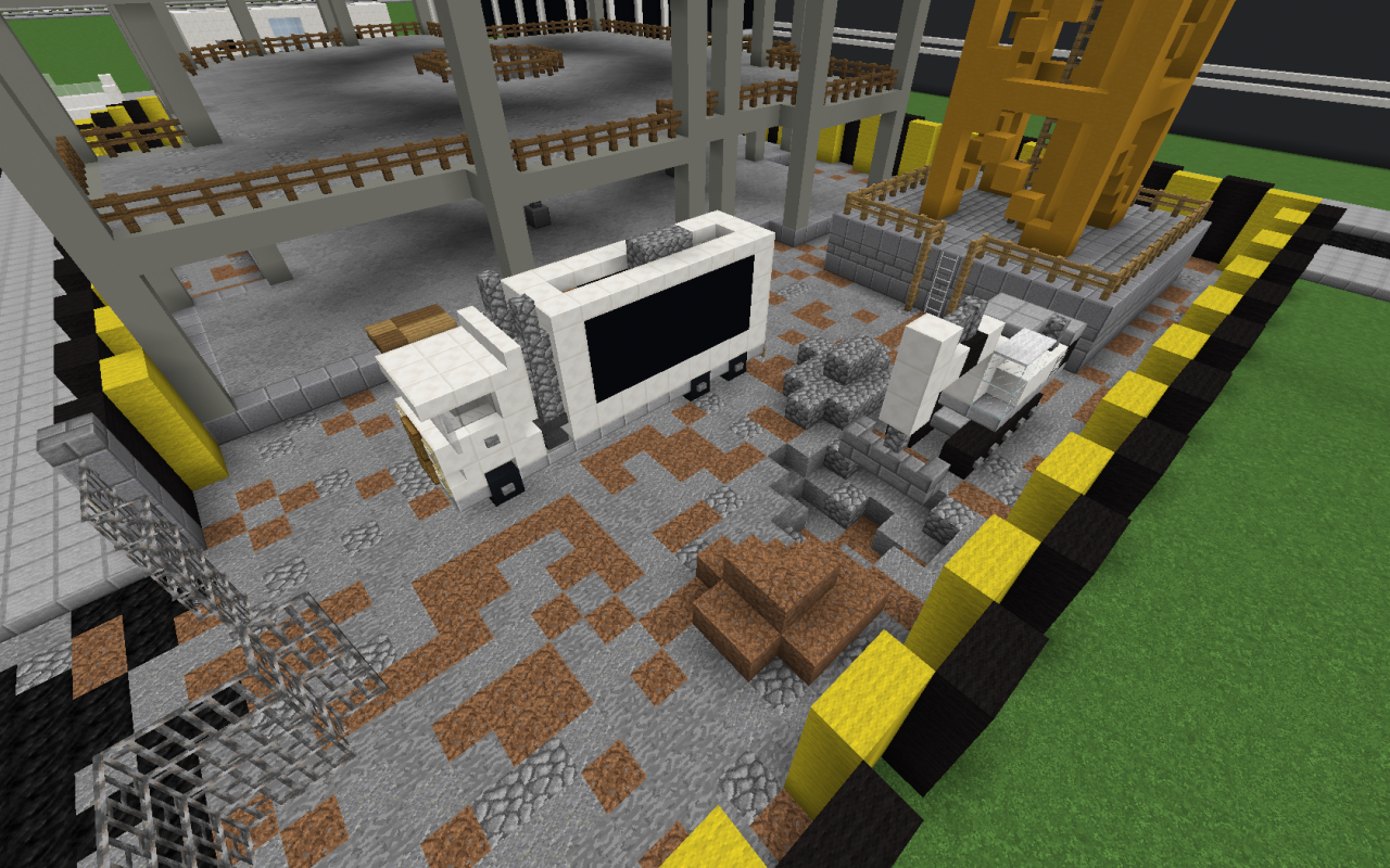 Construction Zone Of A Building Minecraft Map