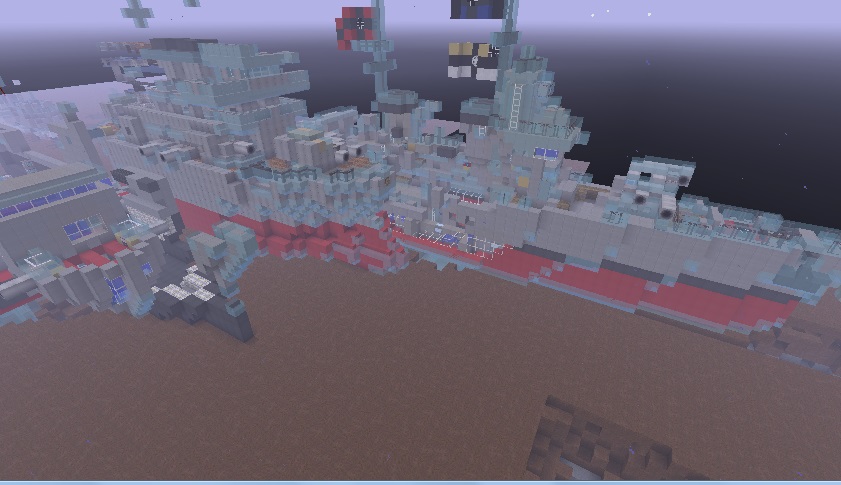 Japanese Pre-WW1 Battleship Mikasa (Movecraft/NavyCraft) Minecraft Map