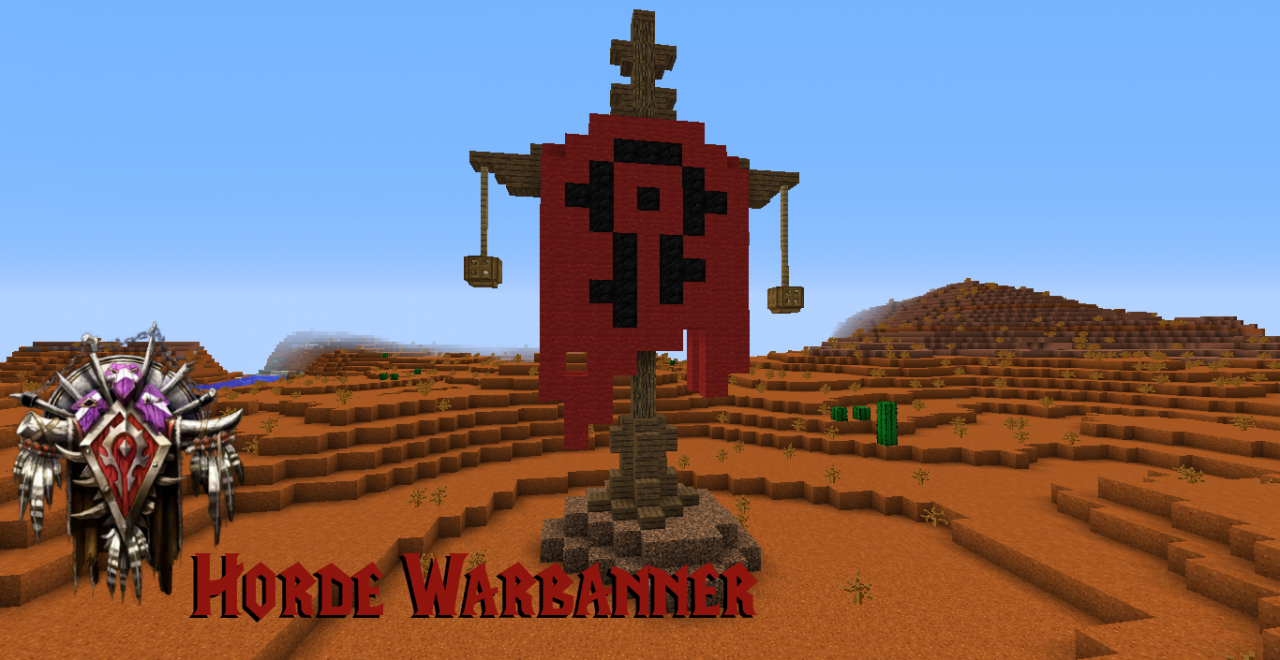Horde Banner Minecraft Map, image size:1280x660