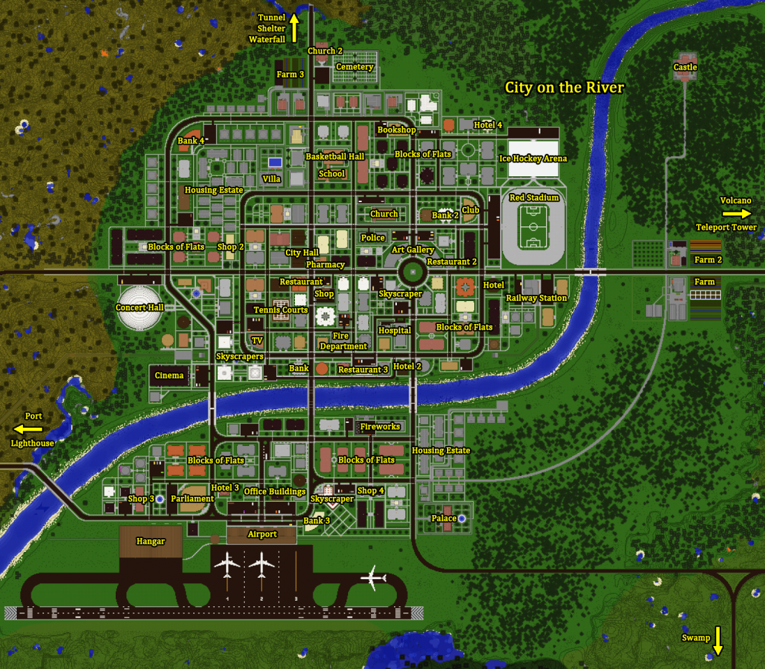 small city maps minecraft