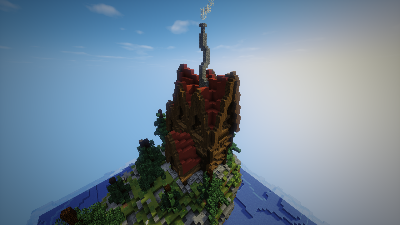 House on Island Minecraft Map